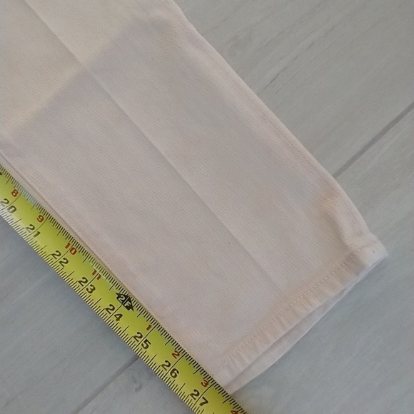 Goldsign for JCrew Light Peach Straight Leg Jeans - Picture 5 of 8